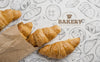 Delicious Croissants On Table Psd
