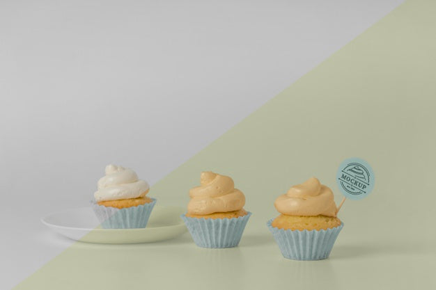 Delicious Cupcake Mockup Psd