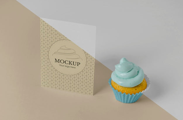 Delicious Cupcake Mockup Psd