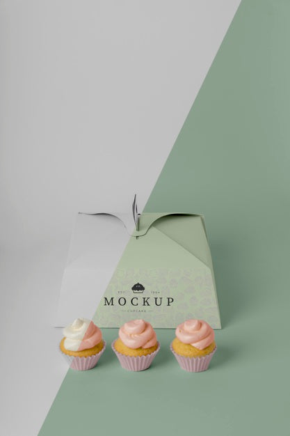 Delicious Cupcake Mockup Psd
