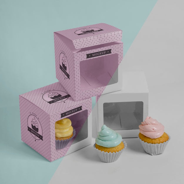 Delicious Cupcake Mockup Psd