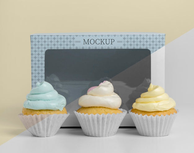 Delicious Cupcake Mockup Psd