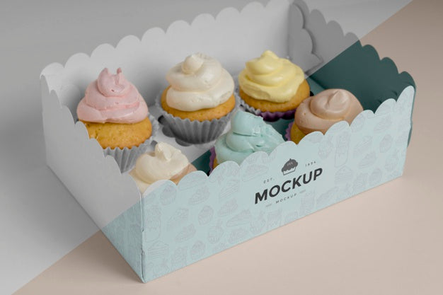 Delicious Cupcake Mockup Psd