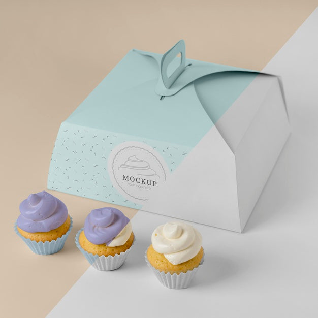 Delicious Cupcake Mockup Psd