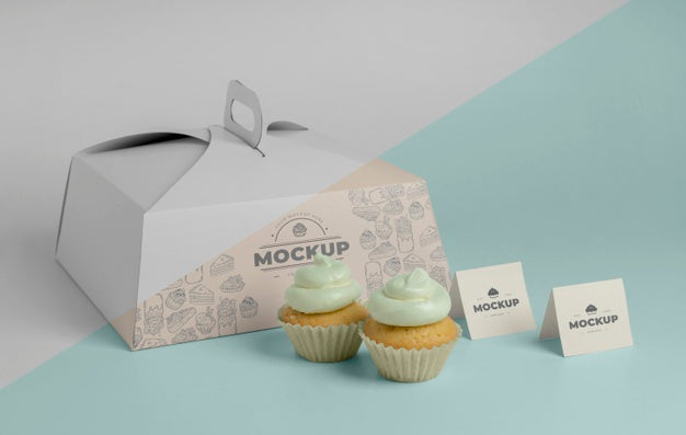 Delicious Cupcake Mockup Psd