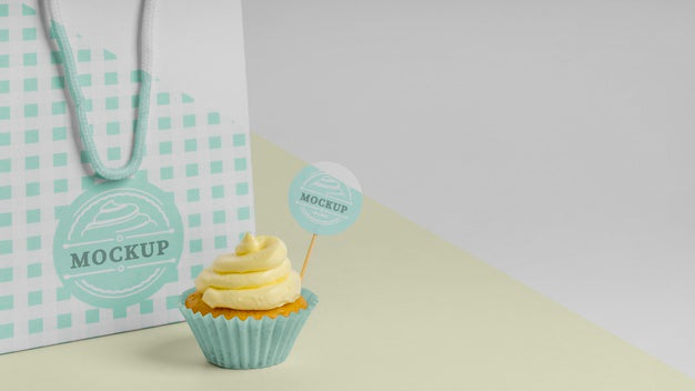 Delicious Cupcake Mockup Psd