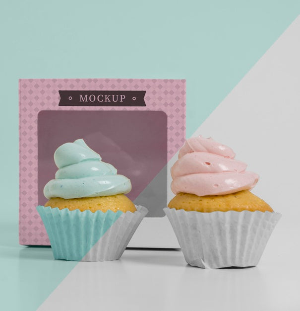 Delicious Cupcake Mockup Psd