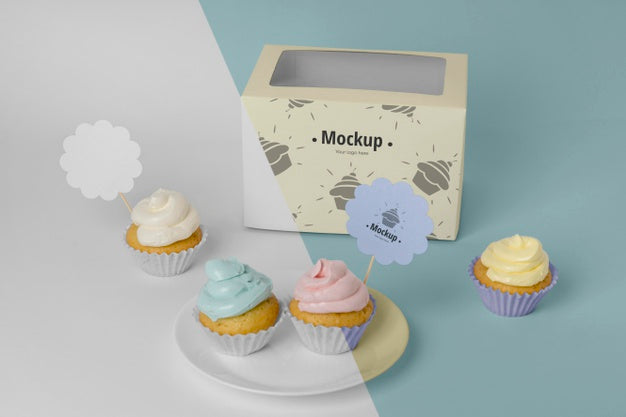 Delicious Cupcake Mockup Psd