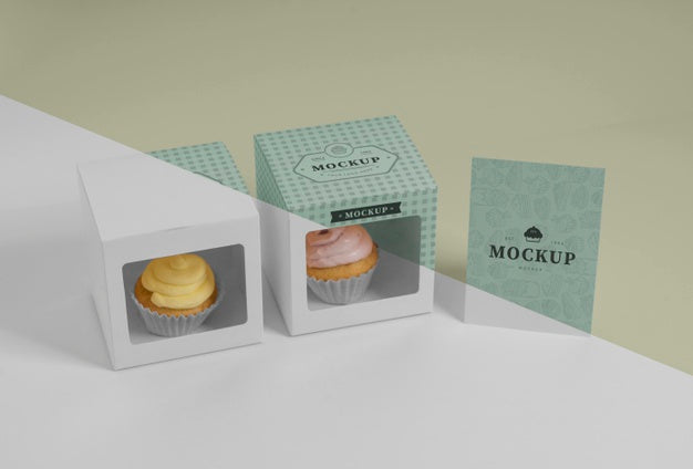 Delicious Cupcake Mockup Psd