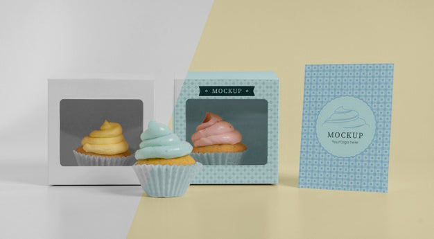 Delicious Cupcake Mockup Psd