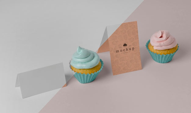 Delicious Cupcake Mockup Psd