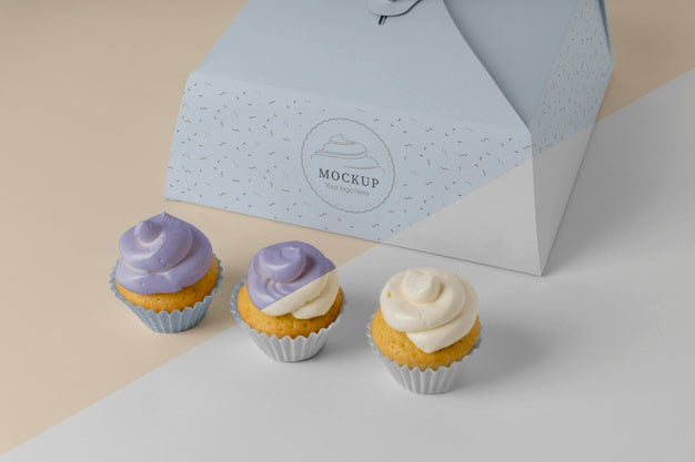Delicious Cupcake Mockup Psd