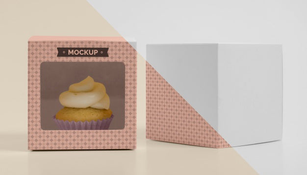 Delicious Cupcake Mockup Psd