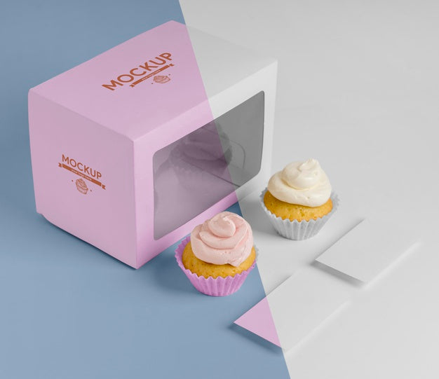 Delicious Cupcake Mockup Psd