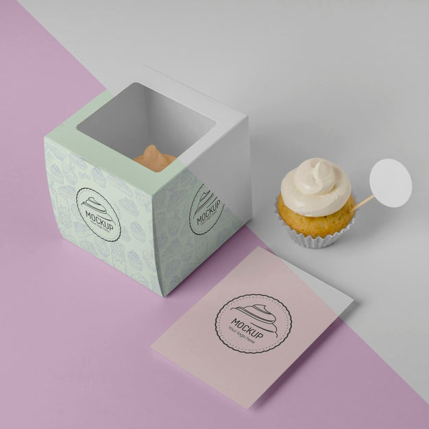 Delicious Cupcake Mockup Psd