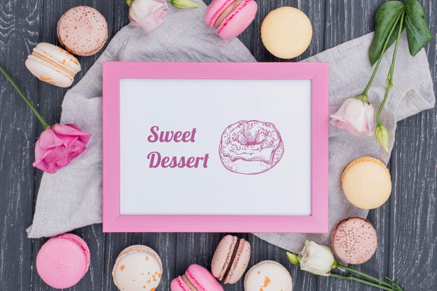 Delicious Dessert Concept Mock-Up Psd