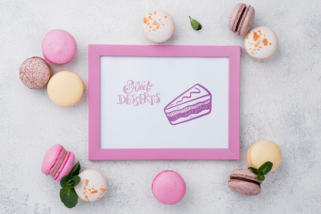 Delicious Dessert Concept Mock-Up Psd