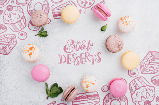 Delicious Dessert Concept Mock-Up Psd