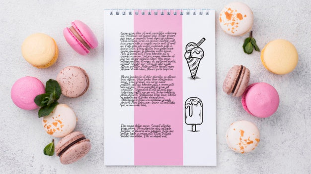 Delicious Dessert Concept Mock-Up Psd