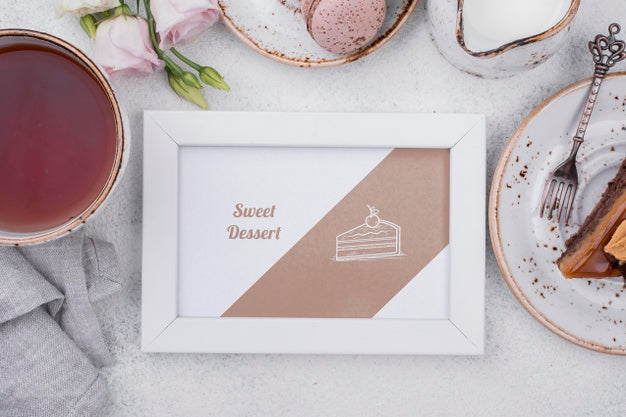 Delicious Dessert Concept Mock-Up Psd