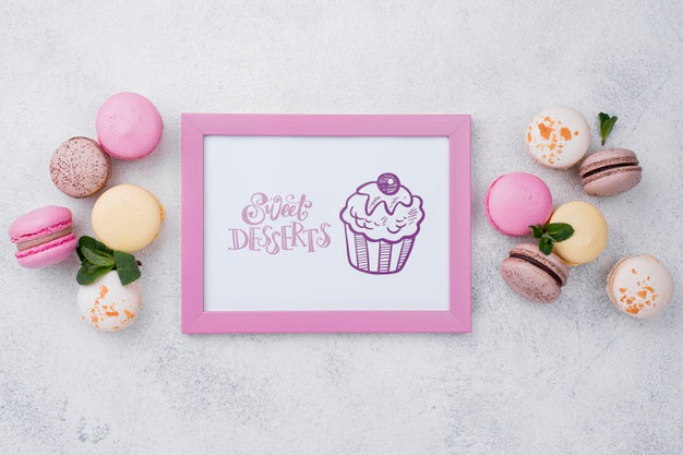 Delicious Dessert Concept Mock-Up Psd