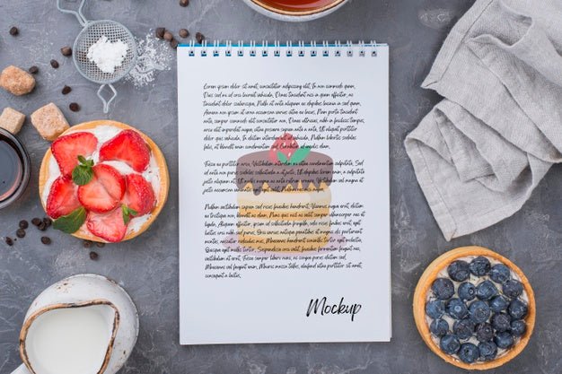 Delicious Dessert Concept Mock-Up Psd