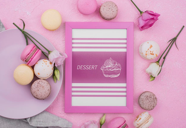 Delicious Dessert Concept Mock-Up Psd