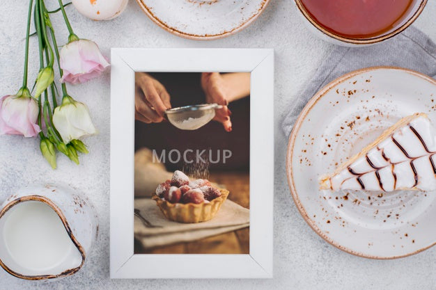 Delicious Dessert Concept Mock-Up Psd