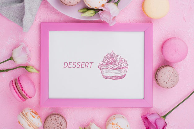Delicious Dessert Concept Mock-Up Psd