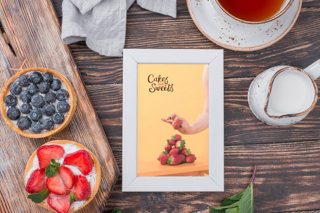 Delicious Dessert Concept Mock-Up Psd