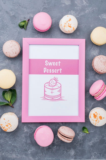 Delicious Dessert Concept Mock-Up Psd