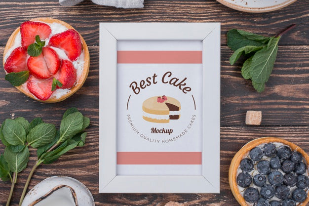 Delicious Dessert Concept Mock-Up Psd