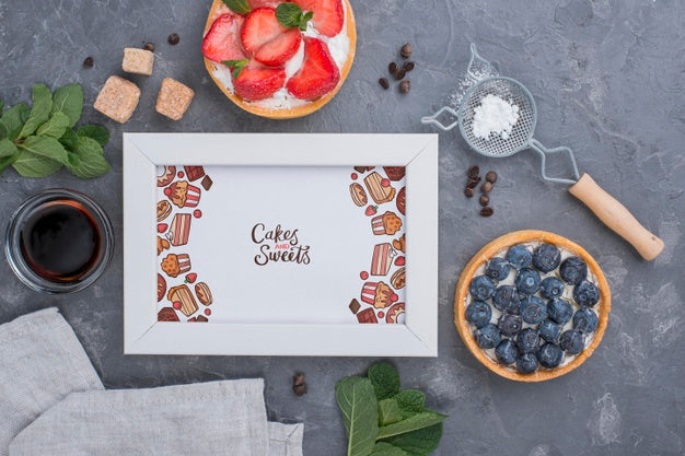 Delicious Dessert Concept Mock-Up Psd