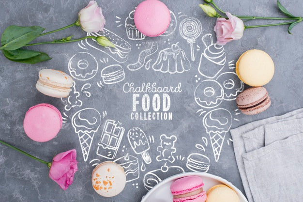 Delicious Dessert Concept Mock-Up Psd