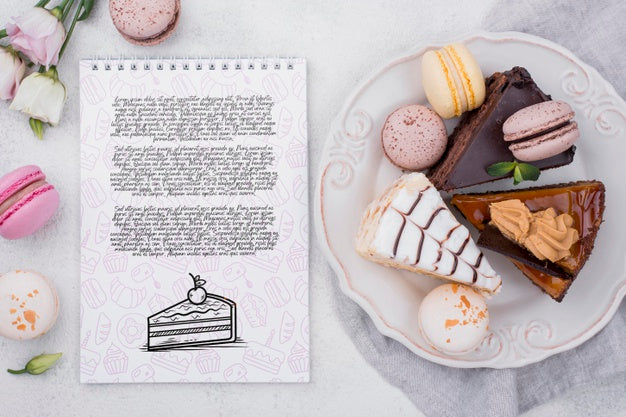 Delicious Dessert Concept Mock-Up Psd