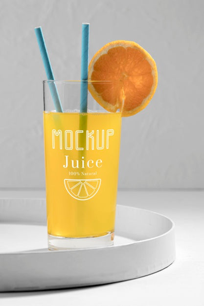 Delicious Detox Juice Concept Mock-Up Psd