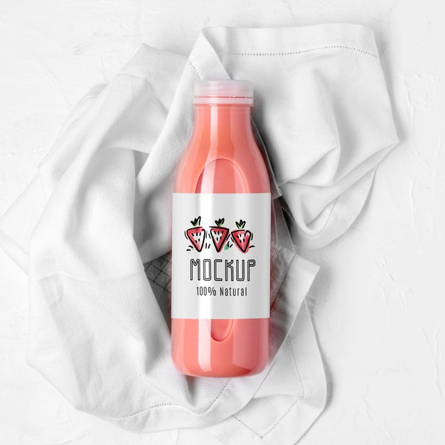 Delicious Detox Juice Concept Mock-Up Psd