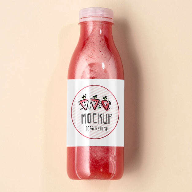 Delicious Detox Juice Concept Mock-Up Psd