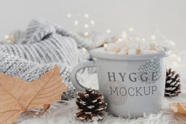 Delicious Drink With Marshmallows Psd