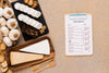 Delicious Food Assortment With Clipboard Mock-Up Psd