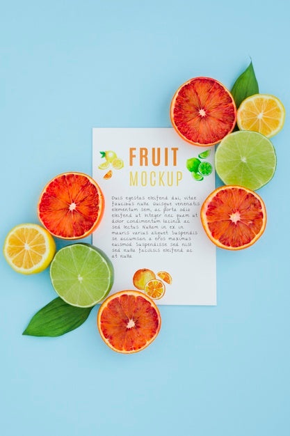 Delicious Fruit Concept Mock-Up Psd