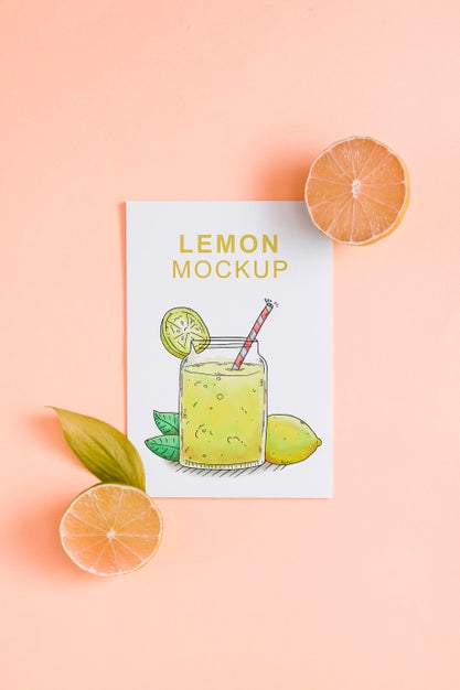 Delicious Fruit Concept Mock-Up Psd