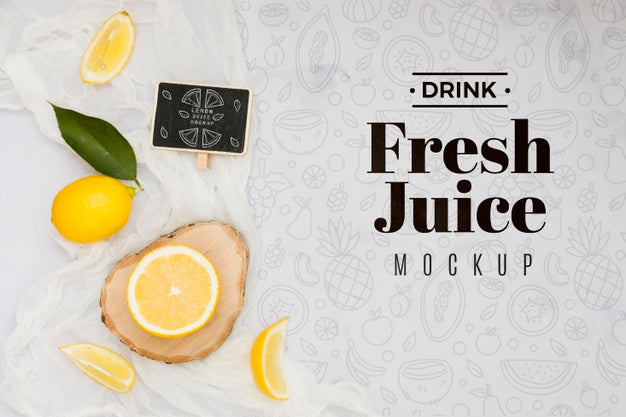 Delicious Fruit Concept Mock-Up Psd