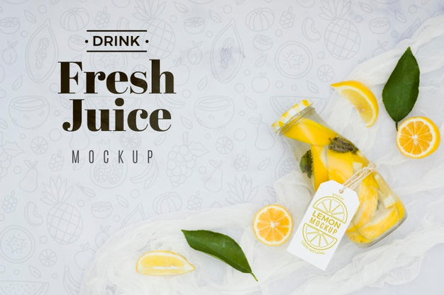 Delicious Fruit Concept Mock-Up Psd