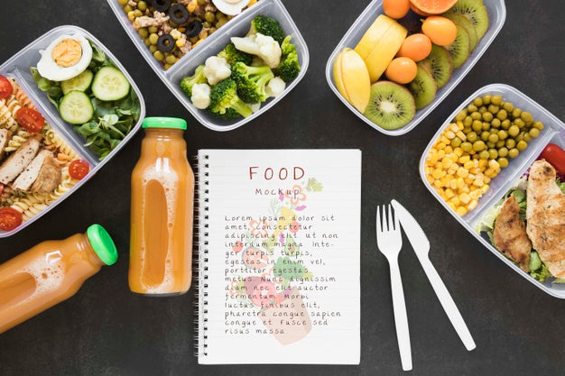 Delicious Healthy Food Mock-Up Psd