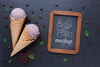 Delicious Ice Cream Concept Mock-Up Psd
