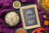 Delicious Indian Food With Mockup Psd
