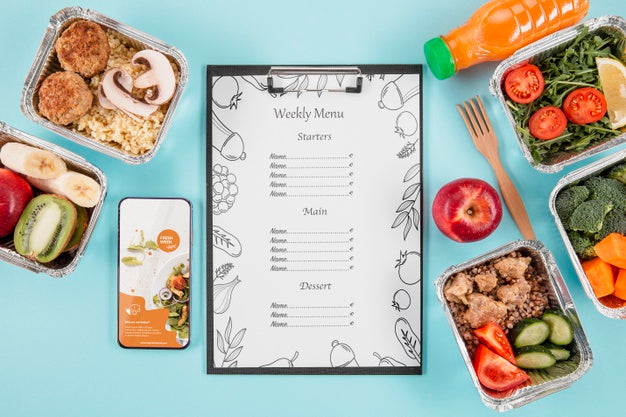 Delicious Menu Concept Mock-Up Psd