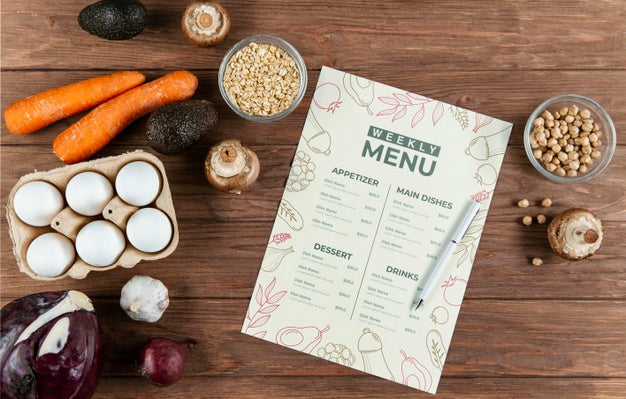 Delicious Menu Concept Mock-Up Psd