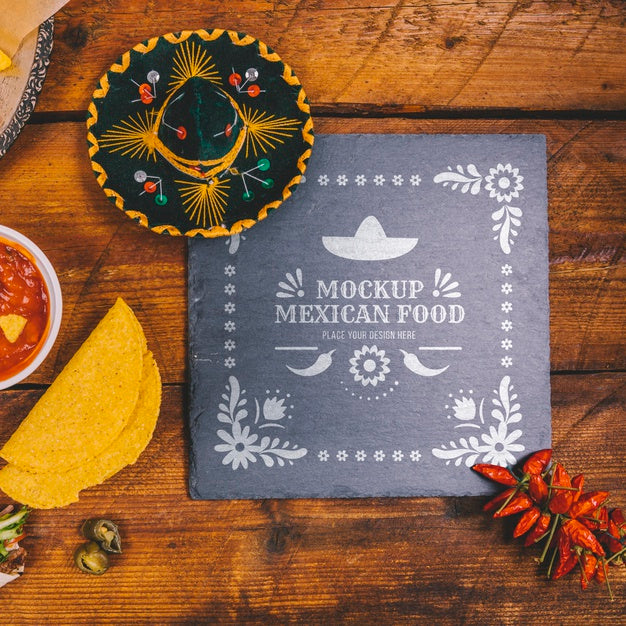 Delicious Mexican Food Concept Mock-Up Psd